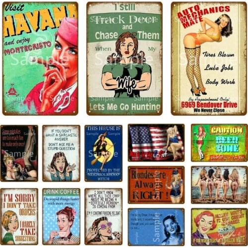 Drink Coffee Tin Sign Vintage Beer Zone Sticker Metal Plate Home Painting Wall Decor Plaque Pin Up Poster Room Decoration YL076