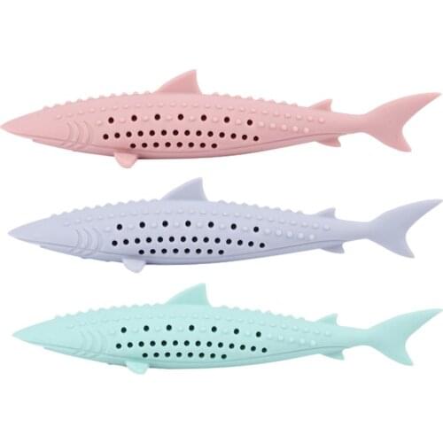 Silicone Mint Fish Cat Chewing Toys Pet Catnip Soft Clean Teeth Toothbrush Chew Cats Toy Pet Products