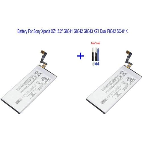 2x 2700mAh LIP1645ERPC Battery For Sony Xperia XZ1 5.2" G8341 G8342 G8343 XZ1 Dual F8342 SO-01K Batteries + Repair Tools kit