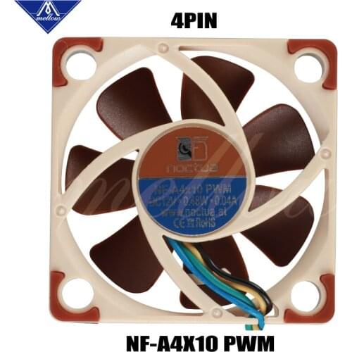 3d Printer Fan Noctua Nf-a4x10 PWM 5v/12v Premium Quiet Cooling Fan 4010(40*40*10mm)for Ender 3 Heatsink Cooler Cooling 4pin