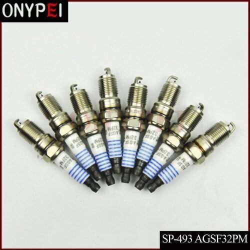 4-8x SP-493 AGSF32PM Platinum Spark Plug For Ford Lincoln Cadillac Panoz Isuzu Mazda Mercury 4.6L 5.4L V8 SP493