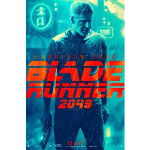 6 Choice Harrison Ford Sci-fi Blade Runner 2049 Movie Posters Retro Vintage Kraft Poster Canvas Wall Sticker Home Decoration