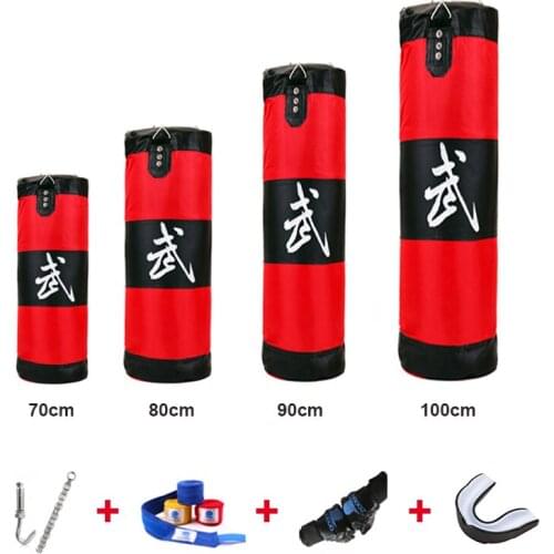 Zooboo Boxing Training Fitness MMA Boxer Boxing Bag Hook Hanging Sport Bag Sand Punch Punching Bag Sandbag 70-100cm