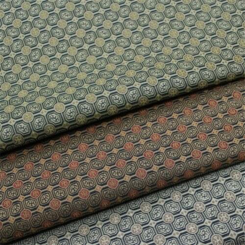 CF1080 Grey/Red Chinese Silk Jacquard Brocade Fabric Chinoiserie Clothing Sofa Decoration Cloth Curtain Pillow Case Fabric