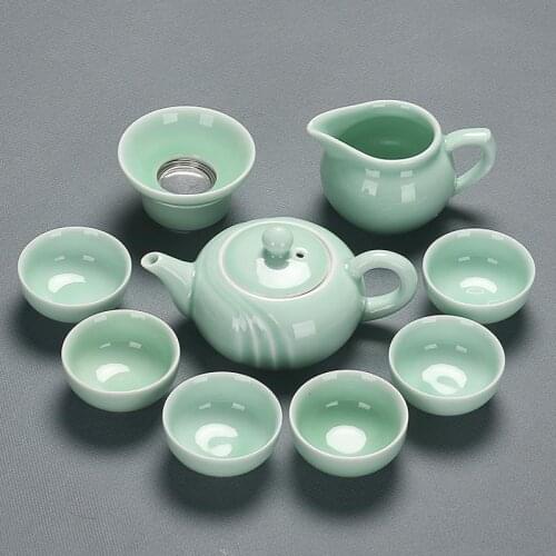 Keukenhulpjes Gongfu Bedroom Decor Afternoon Ev Dekorasyon Aksesuarlar Home Decoration Accessories Pot China Chinese Tea Set