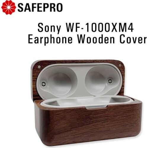 For Sony WF-1000XM4 Earphone Wooden Protective Case High-quality Solid Wood Charging Box Cover For SONY WF-1000XM4