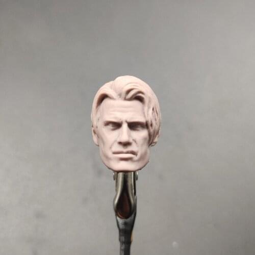 Blank 1/12 Scale Dolph Lundgren Head Sculpt Unpainted Fit 6" ML Figure