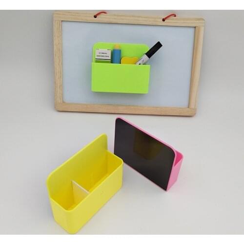 Magnetic Stationery Storage Box Pen Holder Office Accessories Directly Adsorbs Magnetic Metal Surface Refrigerator Whiteboard