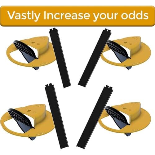 Reusable Clamshell Mouse Trap Automatically Reset Plastic In/Outdoor Slide Bucket Lid Lethal Trap Mouse Door Style Multi Catch