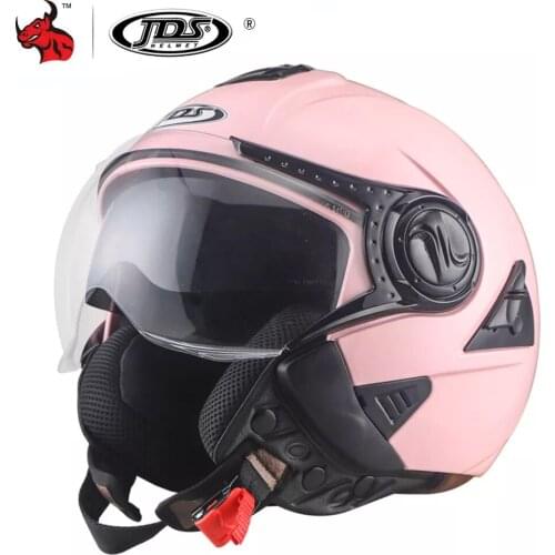 NENKI Motorcycle Helmet Double Lens Casco Moto Open Face Scooter Helmet Motorbike Racing Helmet Vintage Helmet For Men And Women