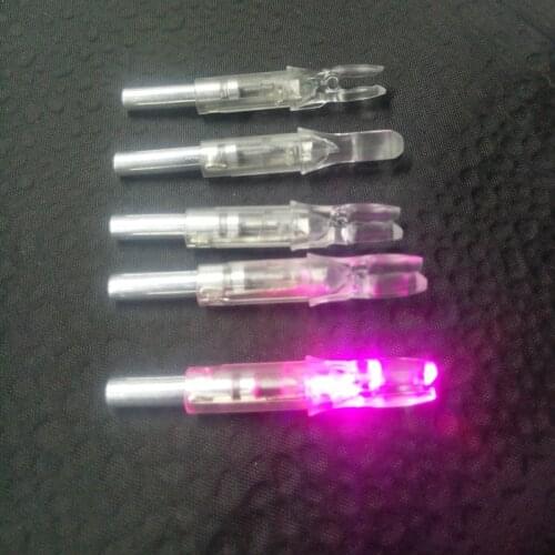 9pcs Archery Lighted Nock LED Nock 20 grain Hunting Arrow Nocks fit for ID 6.2mm Arrow Shaft