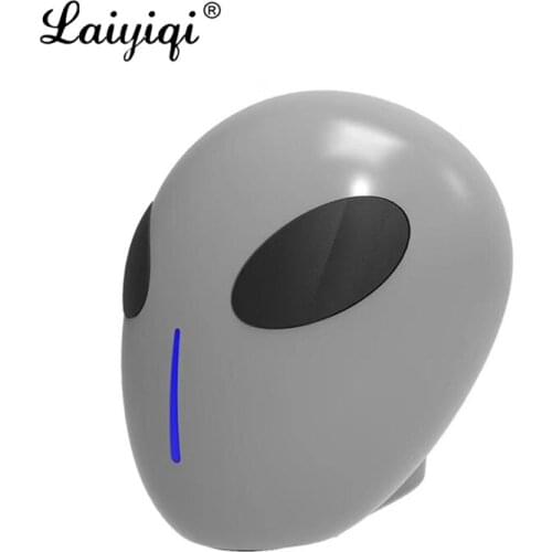 Laiyiqi new Alien ET UFO small head Wireless Bluetooth Speaker skull Portable Lanyard belt BT Christmas gift altavoz bocinas mp3