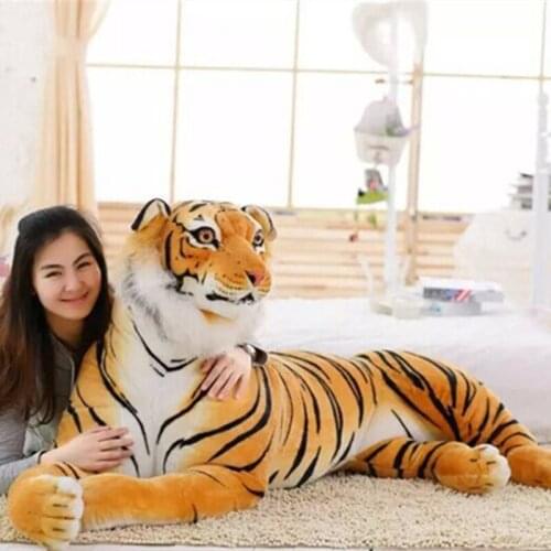 Lifelike 30/40/50cm plush simulation tiger decoration Home good quality stuffed soft Education for children lovely gift children