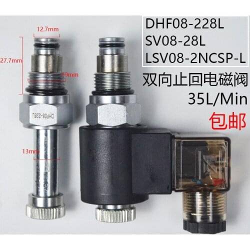 Threaded Cartridge Two-way Stop Return DHF08-228L Solenoid Valve SV08-28L Large Flow