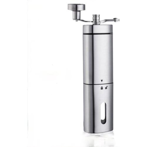 Manual Ceramic Coffee Grinder Stainless Steel Adjustable Coffee Bean Nuts Mill With Safety Bolt Easy to Clean KIitchen Tools