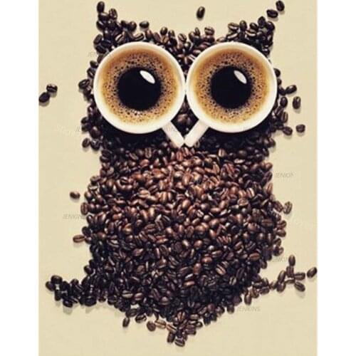 Owl Animal Full Square Diamond Painting 5D Diamond Embroidery Animals Picture of Rhinestone Diy Diamond Mosaic Coffee Home Decor