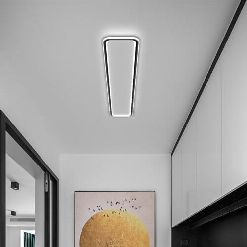 Nordic led ceiling lamp ultra-thin strip balcony lamp corridor cloakroom Nordic bedroom lamp