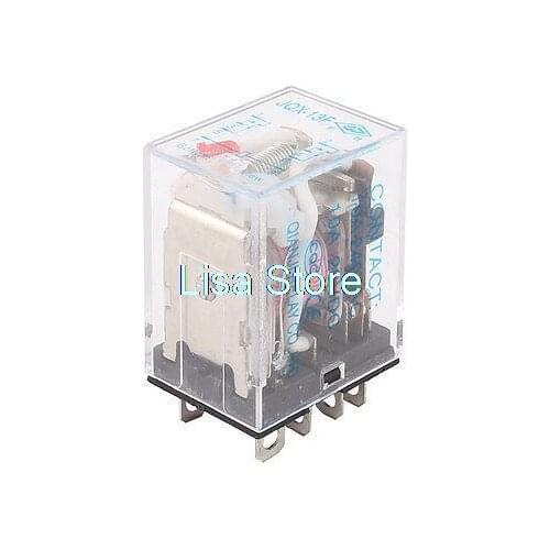 JQX-13F AC 200V/220V Coil 8 Pins DPDT Red LED Light Power Relay