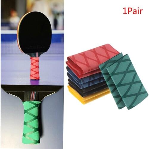 1 pair overgrip for table tennis racket handle tape heat-shrinkable ping pong set bat grips sweatband Accessories