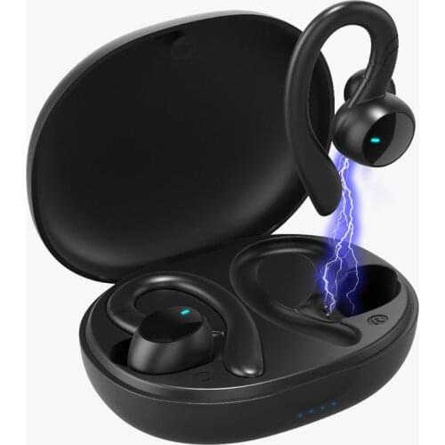 Wireless Headphones Bluetooth-Compatible Earphones Noise Canceling Sports Waterproof Headset Ear-hook Earbuds With Microphone