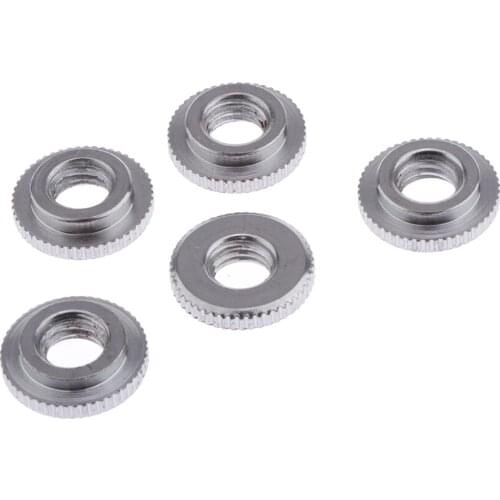 Pack of 5 Steel Bass Drum Leg Feet Nut Hardware Replacement