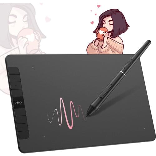 VEIKK Drawing Tablet VK1060 10x6 inches Graphics Tablet Animation Drawing Board With Tilt 8192 pressure For Art Online Education