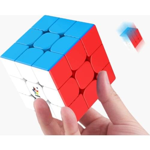 YuXin Little Magic M Magnetic 3x3 Speed Puzzle Light Magic Cube Stickers sticker White Black Stickerless baby kids toys