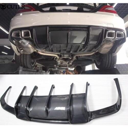 W218 CLS350 CLS63 Carbon Fiber Rear diffuser Auto car rear lip for Benz CLS320 CLS300 CLS63 W218 Renntech style 2012UP