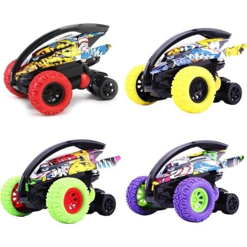 Charging Drift Racing Model Off-road Car Novelty Vehicle Stunt Tipper Pull Back Car Stunt Truck Spinning Vehicle