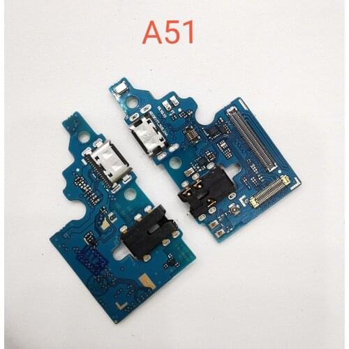 10pcs/lot, Original New For Samsung Galaxy A51 A515 A515F USB Charger Charging Connector Board & Headphone Audio Jack Flex Cable