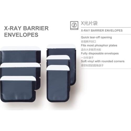 100pcs/box Disposable Dental X-Ray PSP Barrier Envelopes for Phosphor Plate Dental Digital X-Ray Scan 6 size