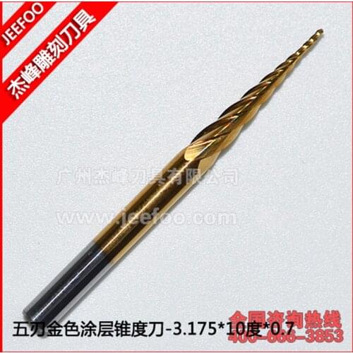 3.175*10 Five flute engraving tools with coating