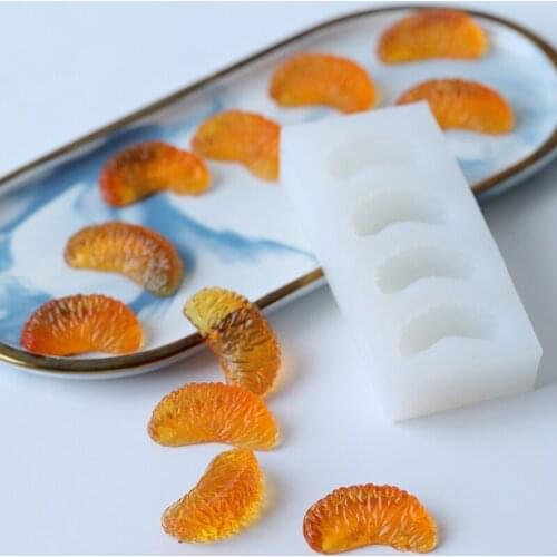 3D Orange Petal Silicone Molds for Soap Candle Making Dessert Baking Mould Aromatherapy Ornaments Home Decoration