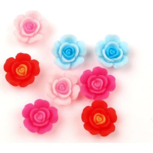 50Pcs 14mm Mixed Rabbit Resin Flower Cabochon Flatback Decoration Crafts Embellishments For Scrapbooking Diy Accessories