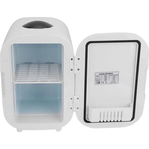 6L Mini Refrigerator Portable Hot Cold Dual Use Electric Refrigerator Cigar Lighter for Home Car Use 12V Cooler box