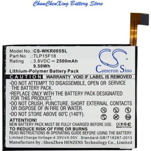 Cameron Sino 2500mAh Battery TLP15F18 for Wiko Rainbow Up, Rainbow Up 4G Dual SIM LTE