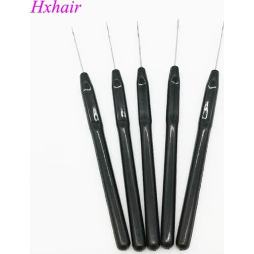 Freeshipping - 100pcs Plastic Handle Pulling Needle / Micro Rings / Loop Hair Extension Tools