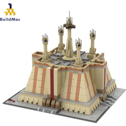 BuildMOC THE JEDl TEMPLE Blocks Star Series Laboratory Toy Building Blocks Bricks Compatible StarW Toy TIE Fighter Kids