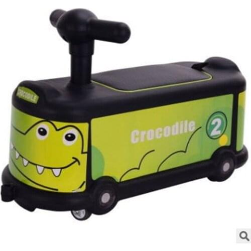 Childrens twisting car scooter baby four wheel universal silent wheel walker