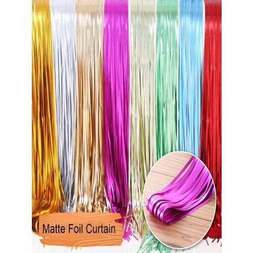 2M 3M 4M Metallic Foil Fringe Shimmer Backdrop Wedding Party Wall Decoration Photo Booth Backdrop Tinsel Glitter Curtain Gold