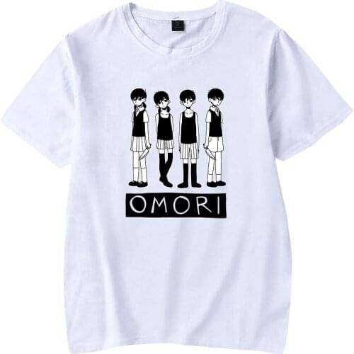 Kawaii Anime Omori T-Shirt Summer Casual Tops Tees Fashion Harajuku T shrit Men/women Short Sleeved T-shirt Cosplay Tee shirt