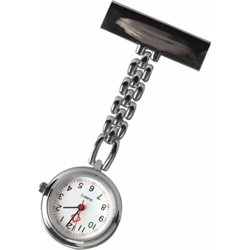Hot Fashion Nurse Table Pocket Watch with Clip Brooch Chain Quartz Mini Watches TT@88