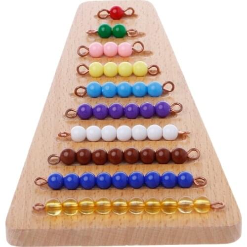Children Love Interesting Montessori Math Material Bead Stair Math Toy Kids Early Preschool Learning Toys