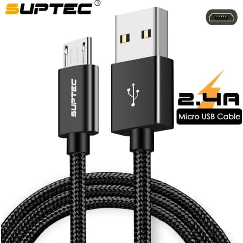 SUPTEC Micro USB Cable, Durable Fast Charging Data Sync Cables for Samsung A5 S7 S6 Huawei Xiaomi Sony Phone Charger Cable 2M/3M