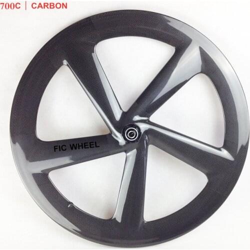 Carbon Five Spoke Wheel 65mm depth 20.5mm wide factory sales 3K UD 12K V brake disc brake road track 5 spokes clincher wheel