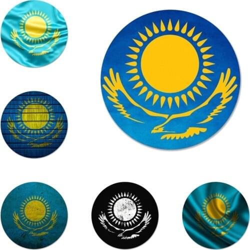 Kazakhstan flag Badge Brooch Pin Accessories For Clothes Backpack Decoration gift