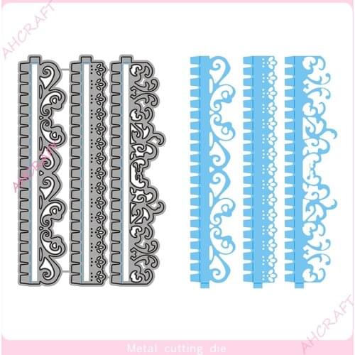 3pcs Lace Metal Cutting Dies for DIY Scrapbooking Photo Album Decorative Embossing Paper Card Crafts Die 2021