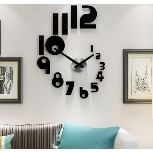 Creative Large Wall Clock Living Room Home Decor Fashion Watch Personalized Art Gentry Clocks Wall Clock Modern Design Acrylic