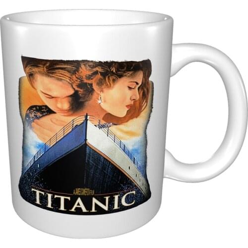 Vtg Titanic 90S Leonardo Di Caprio Stanley Desantis Mug Coffee Cup Coffee Mug Big Mug Plastic Cup