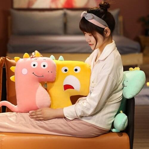Soft plush toys Mengmeng dragon pillow Creative dinosaur doll For adults Birthday Gifts Home decoration